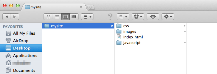 My site structure
