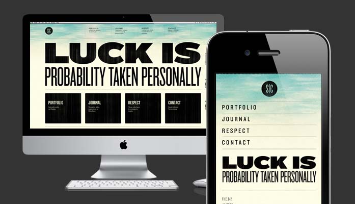 A responsive website on an iMac and an iPhone