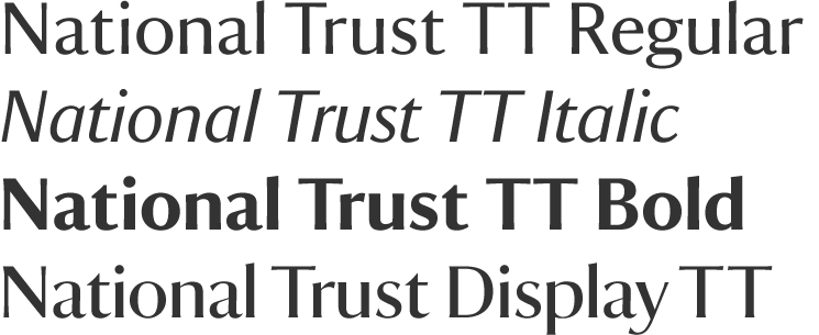 National Trust typeface