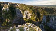 Geological features at Cheddar Gorge, Somerset