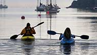 Kayaking on the Helford River, Cornwall